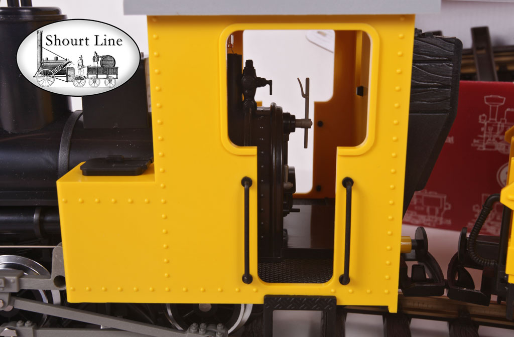 LGB 72503 Construction Site Train Starter Set Loco cab interior close up