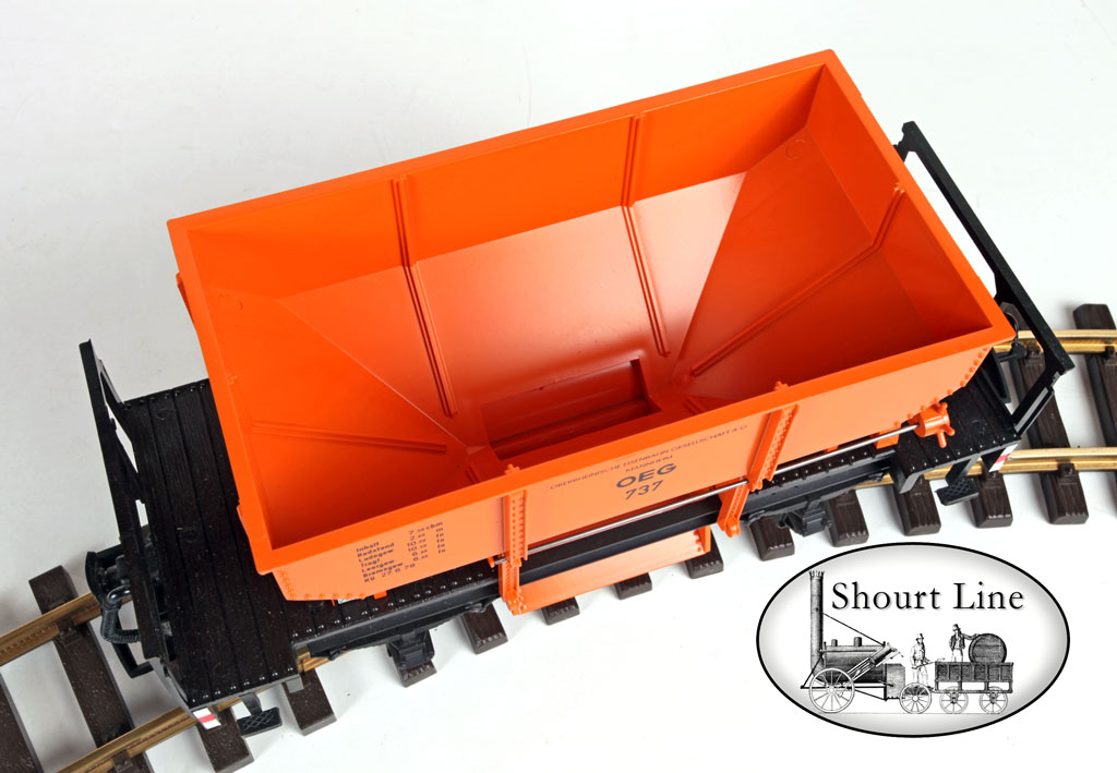 G Scale LGB 4041 Ore Car Orange OEG Mannheim Hopper Wagon w Load NEW