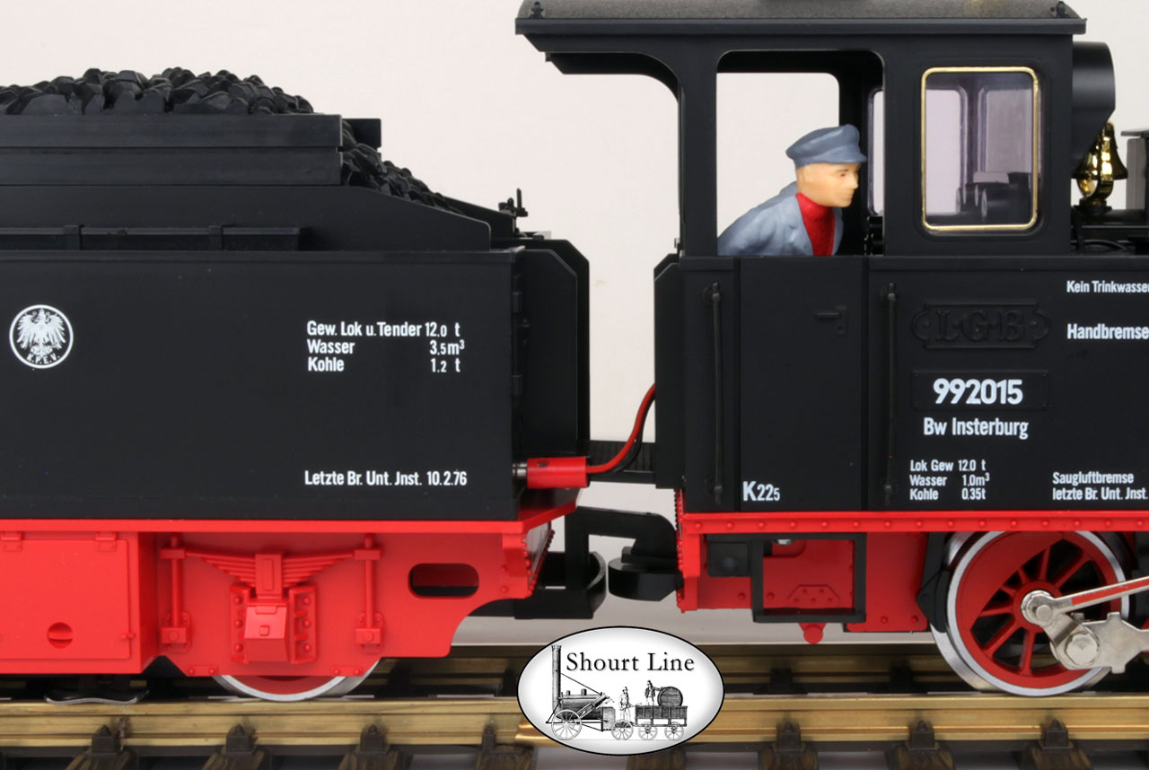 Shourt Line SL 3120152 Fireman's Walk-Way installed on loco for safe passage between loco and tender