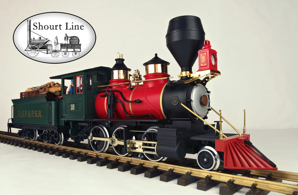 LGB 2018D D&RGW-DSP&PRR 2-6-0 Mogul Steam Loco Working Firebox Ligths Smoker w SW Real Wood Load NEW ft-rt-hi