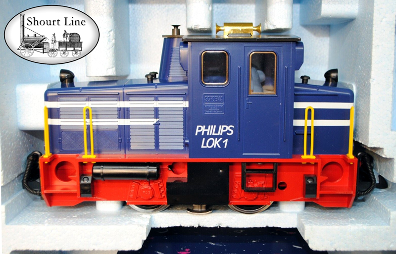 LGB 20412PV Philips GMBH Videospiele Diesel Loco Freight Tralin Starter Set LGB 2060PV Schoema CFL-150 diesel locomotive in foam carrier