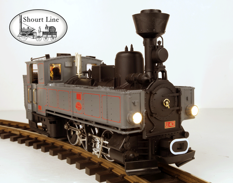 G Scale LGB 2070D U43 0-6-2 Orient Express Loco w Lights, Smoker, Working Cab & Boiler Doors
