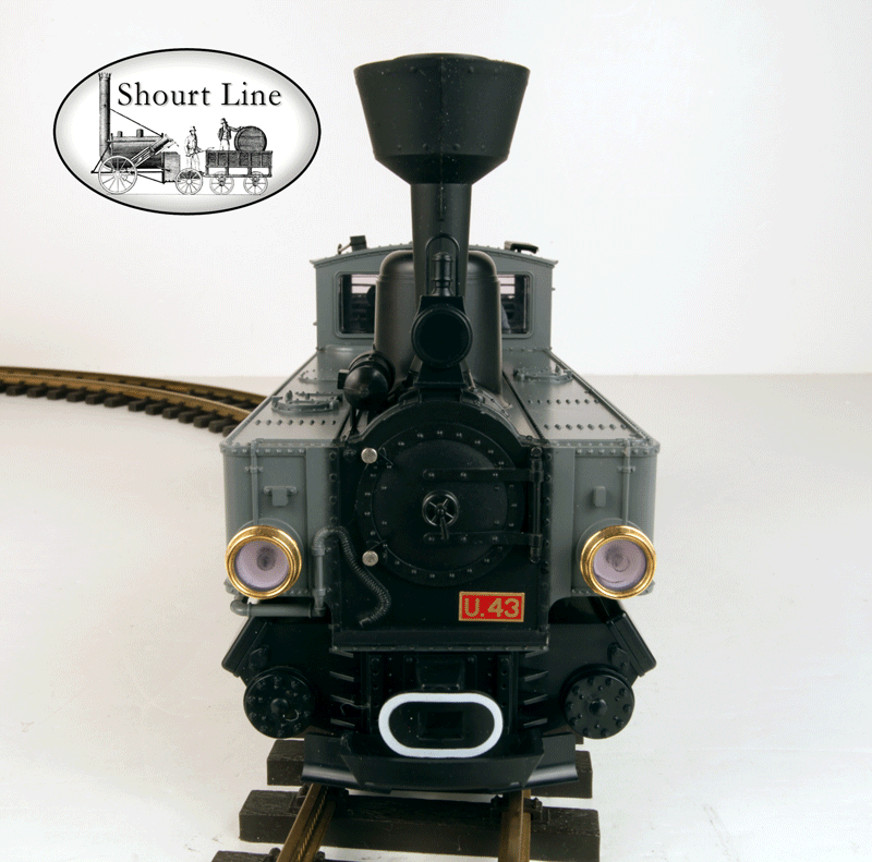 G Scale LGB 2070D U43 0-6-2 Gray Tank Loco w Lights, Smoker, Working Cab & Boiler Doors