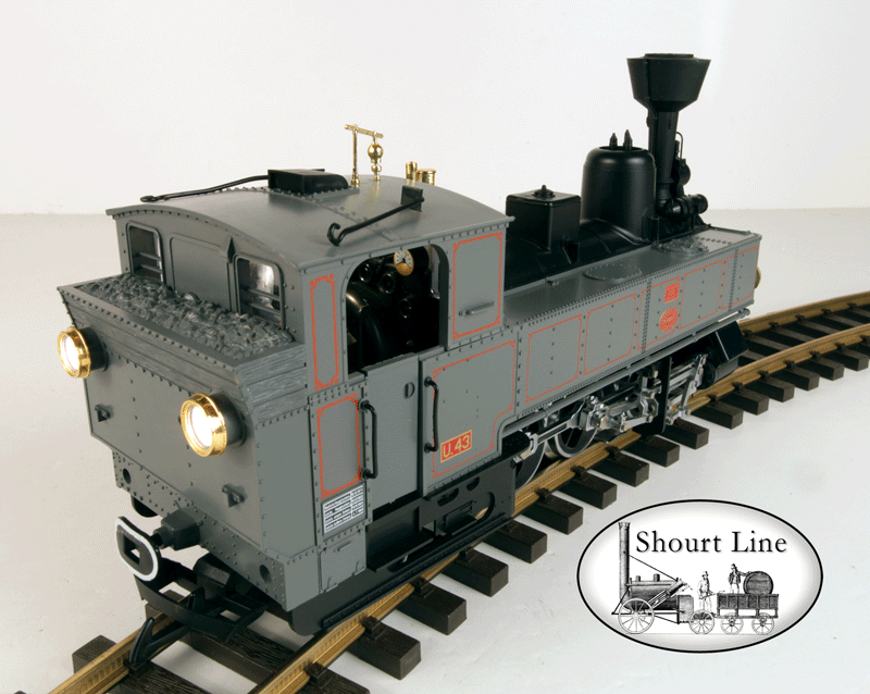 G Scale LGB 2070D U43 0-6-2 Gray Tank Loco w Lights, Smoker, Working Cab & Boiler Doors