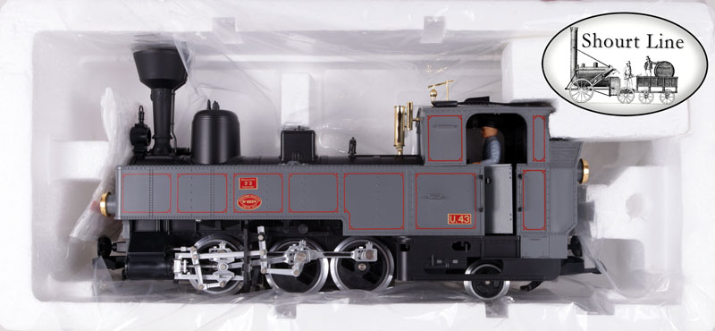 G Scale LGB 2070D U43 0-6-2 Gray Tank Loco w Lights, Smoker, Working Cab & Boiler Doors