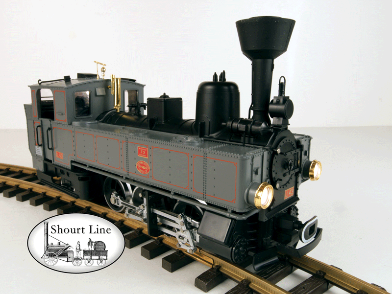 G Scale LGB 2070D U43 0-6-2 Gray Tank Loco w Lights, Smoker, Working Cab & Boiler Doors