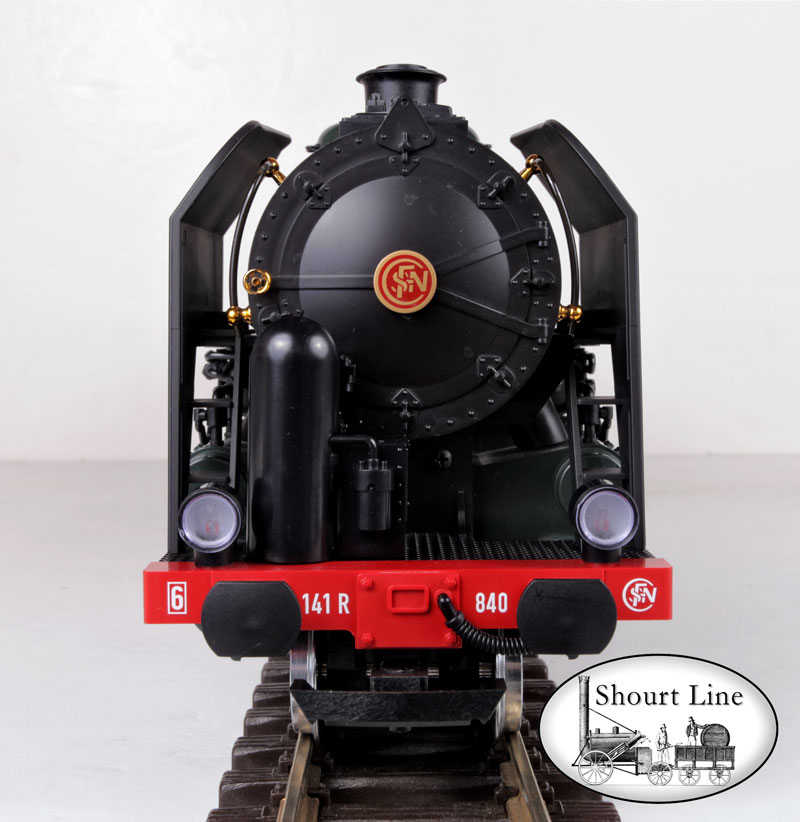 LGB 22871 SNCF 141R 640 French Green Mikado Steam Locomotive Smoke Lights front view