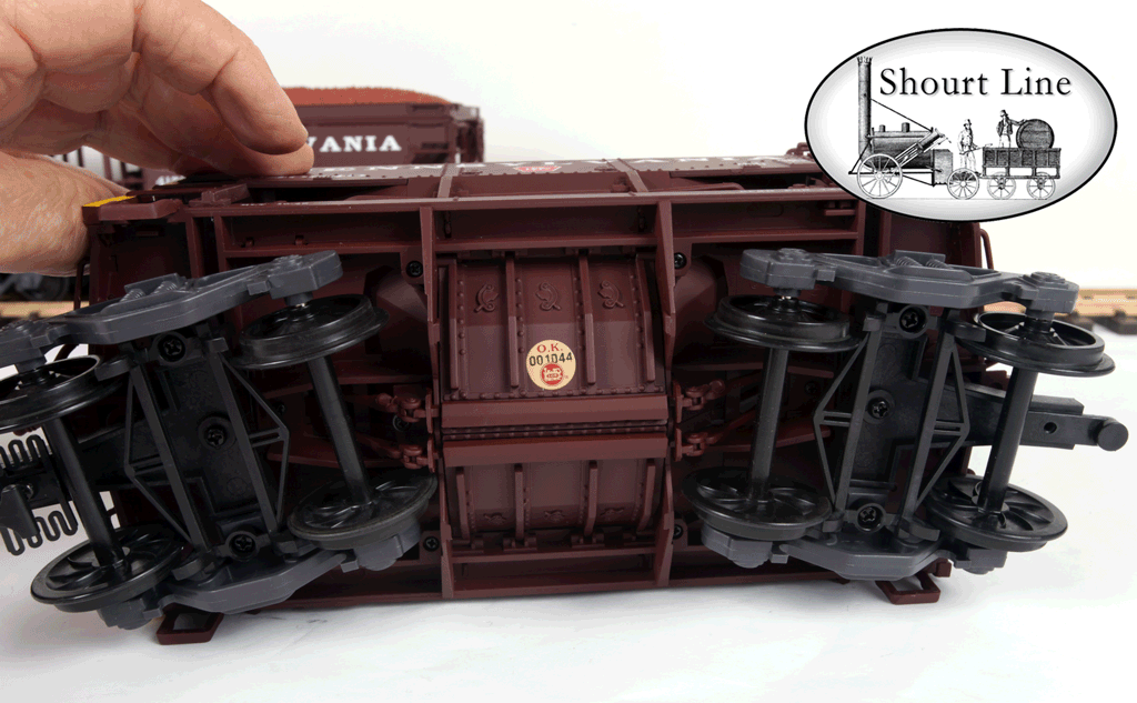 LGB 40040 PRR Ore 4 Car Set w Ore-Car and Hook-Loop couplers - Instruction sheet & diagrams NEW door release