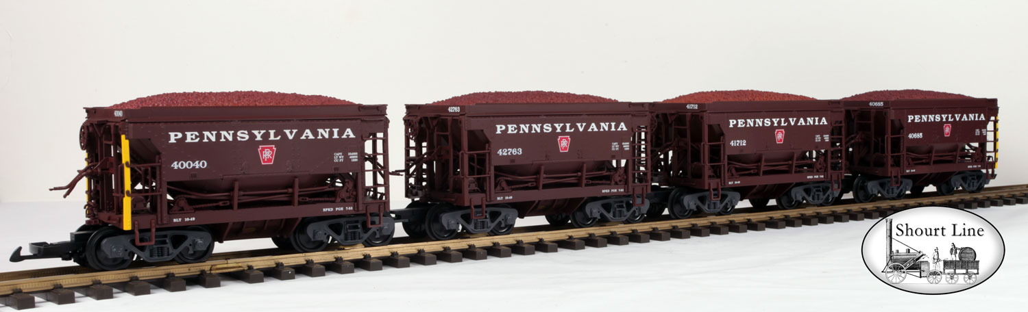 LGB 40040 PRR Ore 4 Car Set w Ore-Car and Hook-Loop couplers - Instruction sheet & diagrams NEW