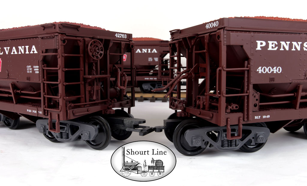 LGB 40040 PRR Ore 4 Car Set w Ore-Car and Hook-Loop couplers - Instruction sheet & diagrams NEW
