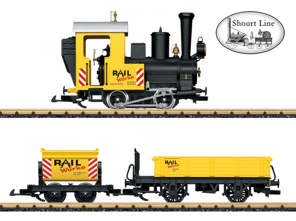 LGB 72503 Construction Site Train Starter Set Loco and two cars