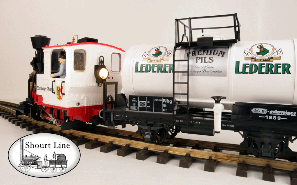 G Scale LGB 20539 0-4-0 Steam Loco + 3 Car Set - Nurnberger Bierzug Ltd Edition Ser No 0273 Beer Train Tank Car Set NEW