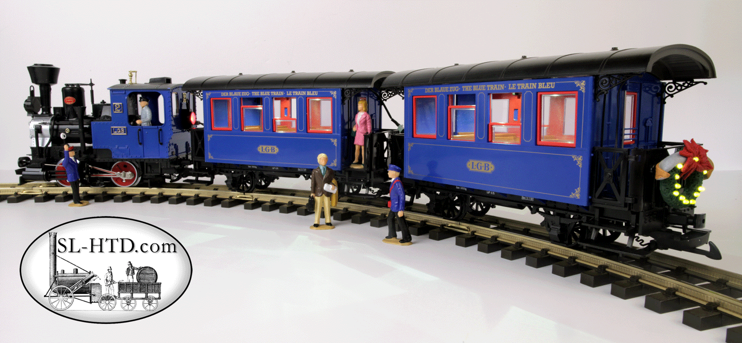 Blue train store set