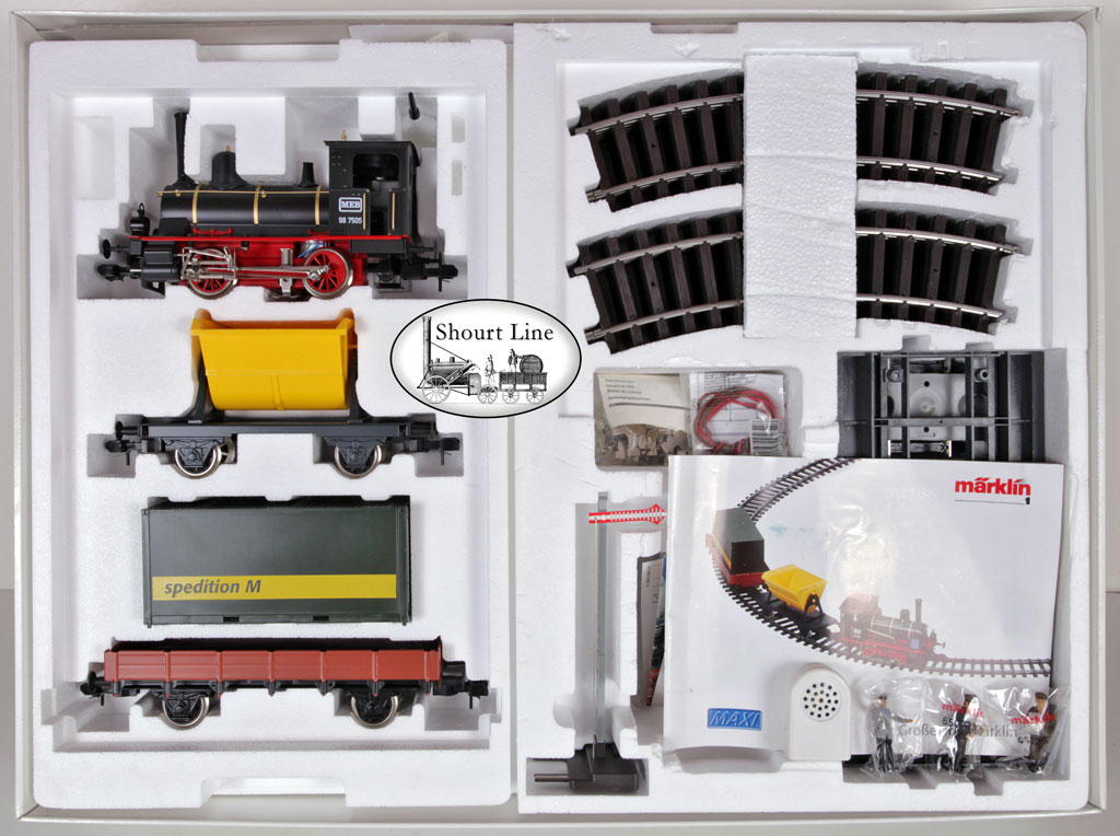 G Scale 1 Gauge Marklin Maxi 54413 Starter Set Sound Fx Lights Smoke All Metal - Upgraded with PIKO Throttle