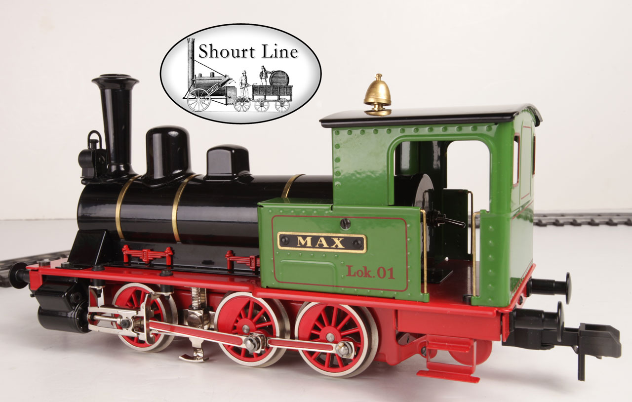 LGB Compatible Marklin Maxi 5441 Steam Starter Set Loco right rear view on table