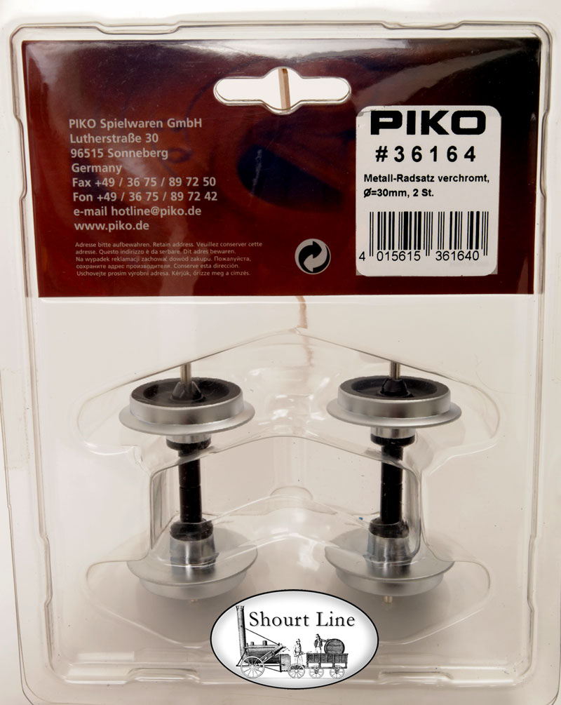 PIKO 36164 G Scale LGB OK Chrome plated 30mm Metal Wheelset