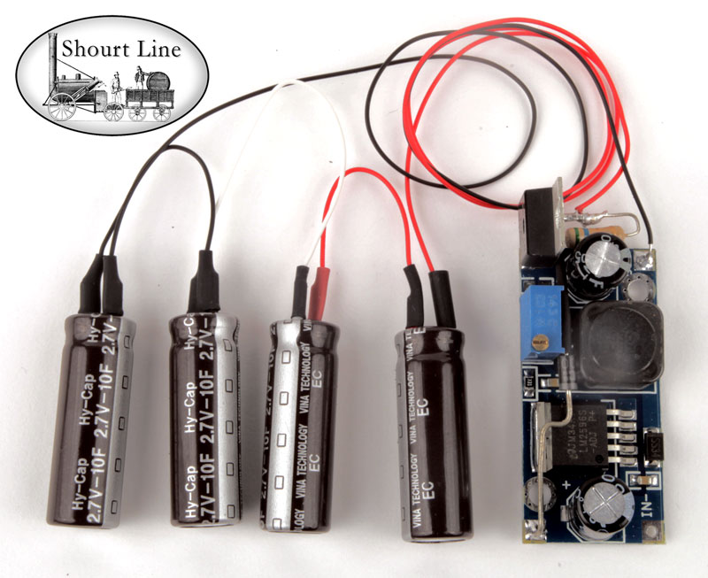 Shourt Line 4 LED Recessed Lighting Drop Ceiling for both DC and DCC w 2 Power Cables for short G Scale Cars - Requires SL LED controller