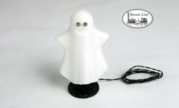 G Scale SL 9821001 Dancing LED Ghost mounted on a magnet mounted post for floor mouning on any car or surface